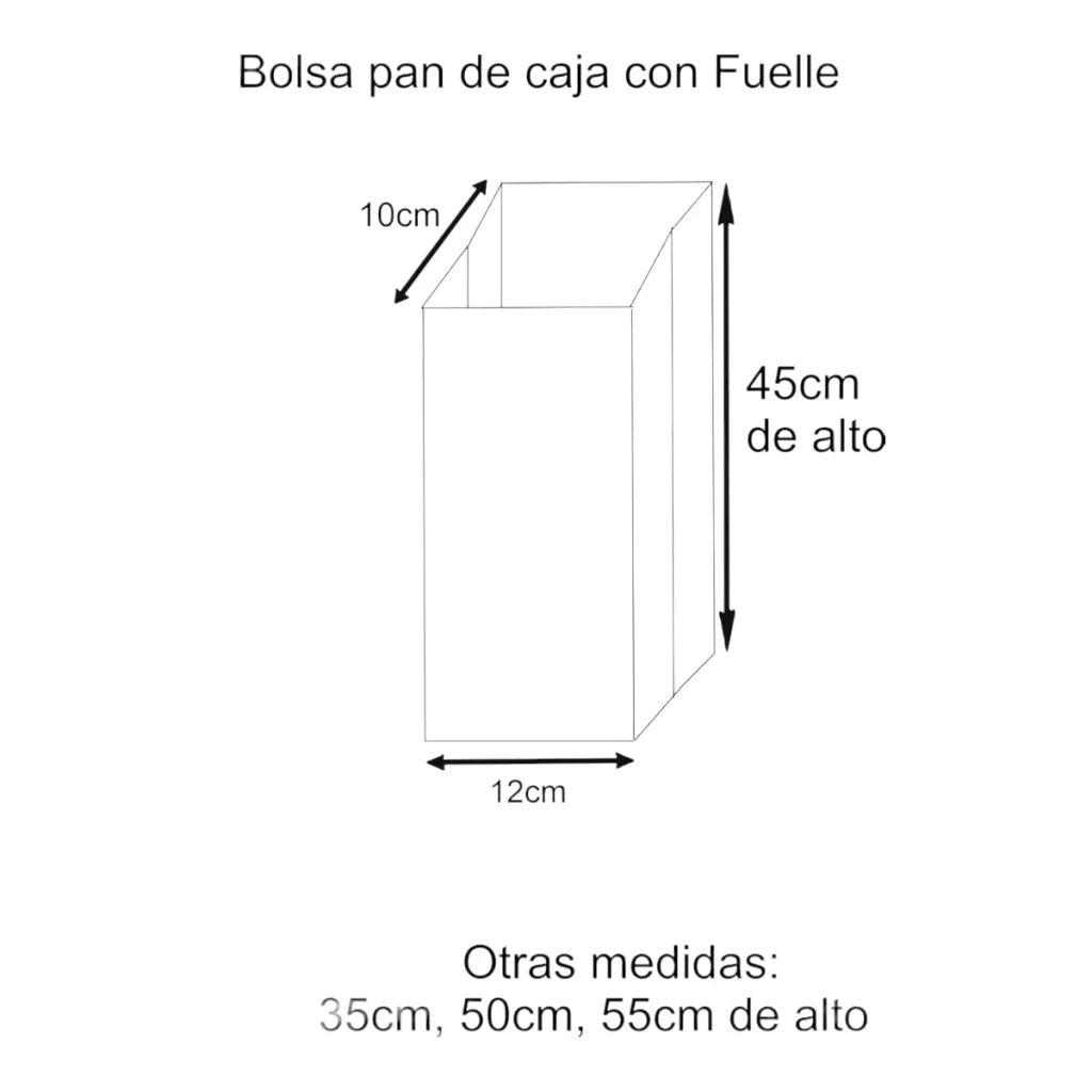 Medidas Bolsa celofan super cristalina GROSOR calibre 35 ideal para embolsar y conservar productos de pastelería, galletitas y dulces tamaño 45cm