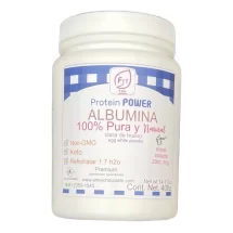 Albumina 100% pura clara de huevo en polvo marca fit tek 400g en bote