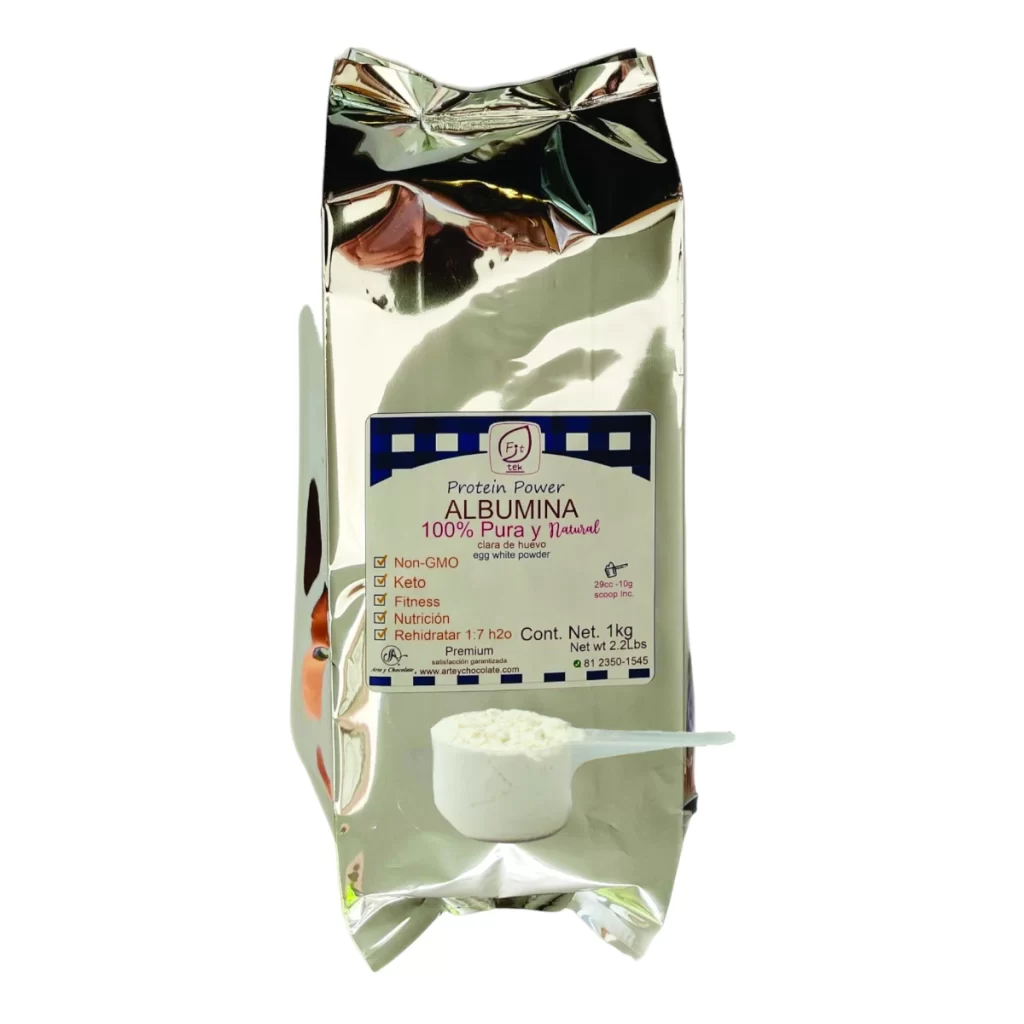 Albumina pura Clara de huevo marca Fit tek 1kg